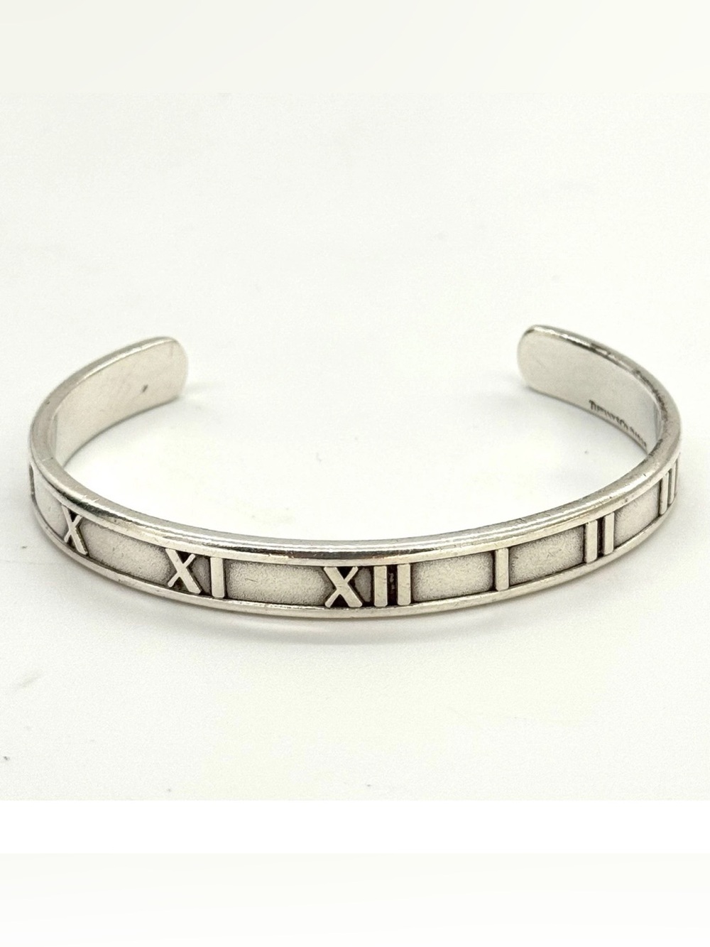 Tiffany & Co. Sterling Silver Atlas Cuff Bangle 6.5" c. 1995